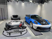 CONVERSION BODY KIT for PORSCHE 911 992 to GT3  Set include:  Front bumper cover Carbon hood Decklid spoiler Rear bumper cover