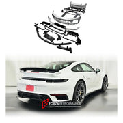 CONVERSION BODY KIT for PORSCHE 911 992 CARRERA 2019 - 2023 to TURBO SPORT DESIGN  Set includes:  Front Bumper Front Lip Side Skirts Rear Diffuser Rear Bumper Rear Spoiler