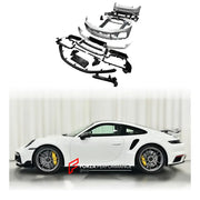 CONVERSION BODY KIT for PORSCHE 911 992 CARRERA 2019 - 2023 to TURBO SPORT DESIGN  Set includes:  Front Bumper Front Lip Side Skirts Rear Diffuser Rear Bumper Rear Spoiler