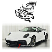 CONVERSION BODY KIT for PORSCHE 911 992 CARRERA 2019 - 2023 to TURBO SPORT DESIGN  Set includes:  Front Bumper Front Lip Side Skirts Rear Diffuser Rear Bumper Rear Spoiler