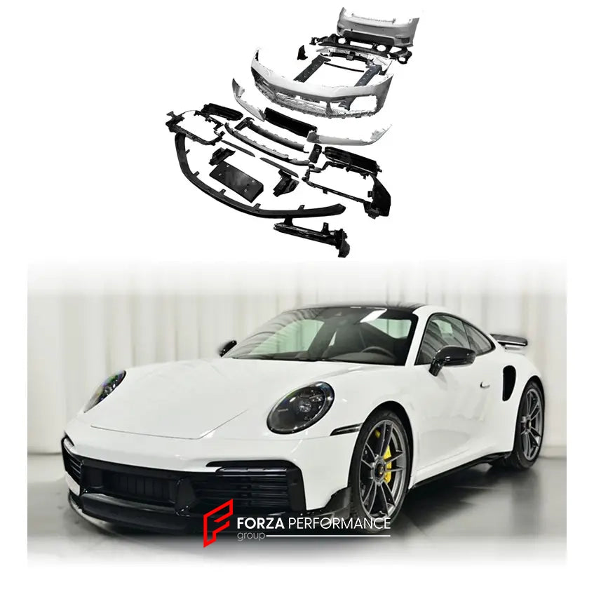 CONVERSION BODY KIT for PORSCHE 911 992 CARRERA 2019 - 2023 to TURBO SPORT DESIGN  Set includes:  Front Bumper Front Lip Side Skirts Rear Diffuser Rear Bumper Rear Spoiler