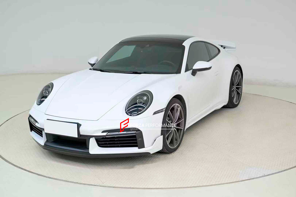 CONVERSION BODY KIT for PORSCHE 911 992 CARRERA 2019 - 2023 to TURBO SPORT DESIGN
Set includes:
Front Bumper
Front Lip
Side Skirts
Rear Diffuser
Rear Bumper
Rear Spoiler
Material: PP
Production time: 14 days
NOTE: Professional installation is required
Payment ►
Visa
Mastercard
PayPal with a credit card (add 4.4% at checkout)
Payoneer
Cryptocurrency
Shipment ►
By express DHL/UPS/TNT/FedEx
To the local international airport
Special line by air
Special line by the sea
To Europe and the UK by train
P