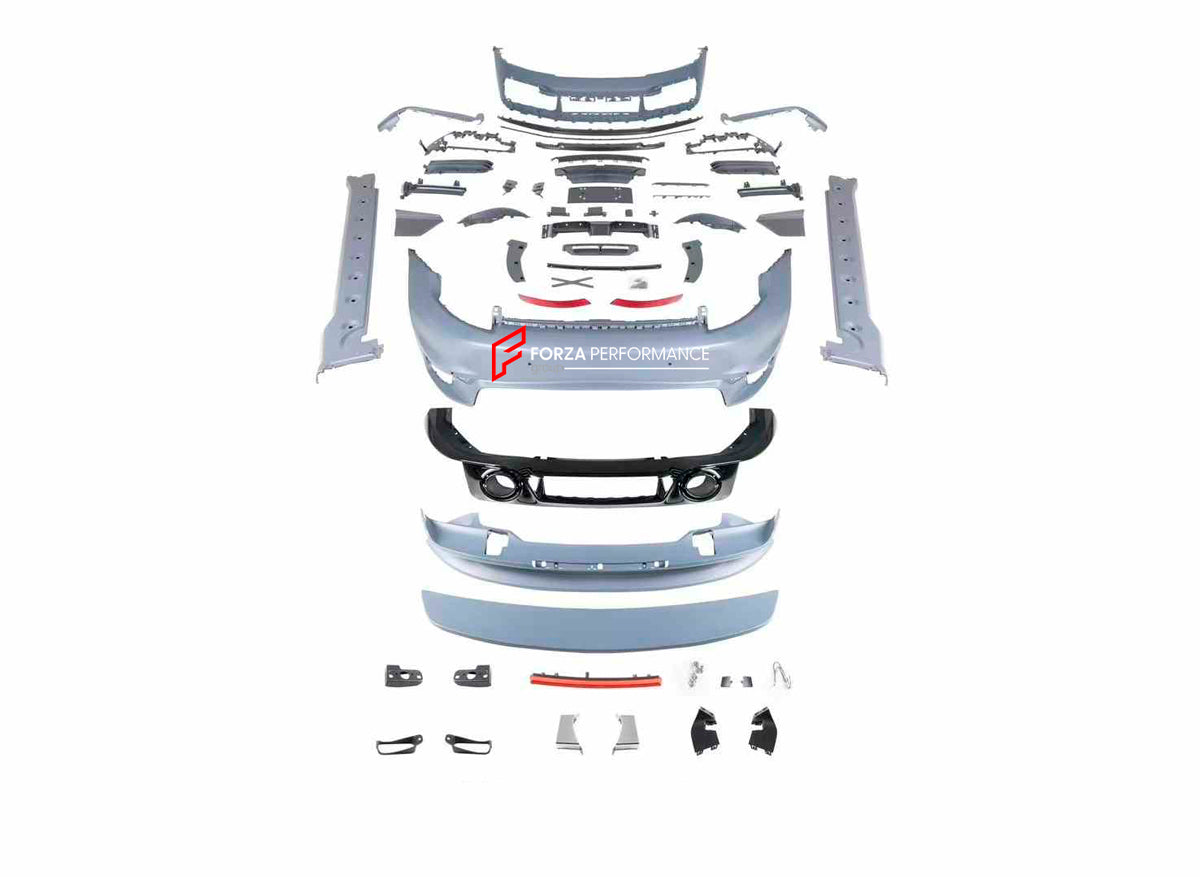 CONVERSION BODY KIT for PORSCHE 911 992 CARRERA 2019 - 2023 to TURBO SPORT DESIGN
Set includes:
Front Bumper
Front Lip
Side Skirts
Rear Diffuser
Rear Bumper
Rear Spoiler
Material: PP
Production time: 14 days
NOTE: Professional installation is required
Payment ►
Visa
Mastercard
PayPal with a credit card (add 4.4% at checkout)
Payoneer
Cryptocurrency
Shipment ►
By express DHL/UPS/TNT/FedEx
To the local international airport
Special line by air
Special line by the sea
To Europe and the UK by train
P