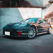 CONVERSION BODY KIT for PORSCHE PANAMERA 970.1 2009-2013 UPGRADE to GTS FACELIFT
Set includes:
Front Bumper
LED Lights
Material: Plastic
NOTE: Professional installation is required. Factory LED DRL must be reused