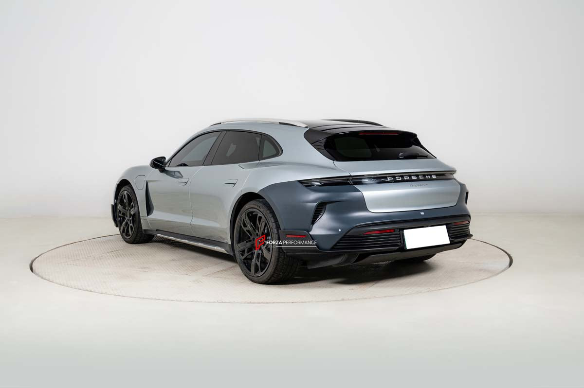 CONVERSION BODY KIT for PORSCHE TAYCAN J1.1 2020-2024 SPORT TURISMO UPGRADE to PORSCHE TAYCAN J1.2 TURBO GT 2025+ FACELIFT
Set includes:
Front Lip
Front Bumper
Side Skirts
Rear Bumper
Rear Diffuser
Material: Plastic
Note: Professional installation is required