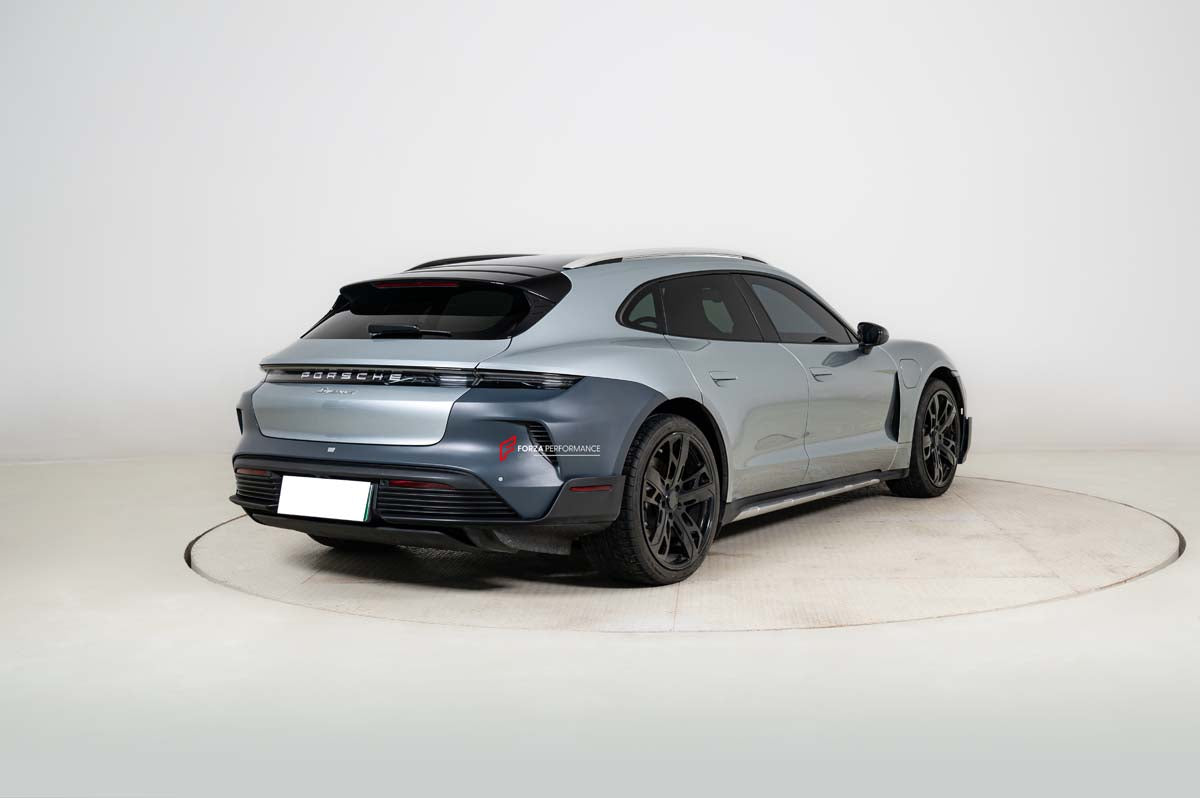 CONVERSION BODY KIT for PORSCHE TAYCAN J1.1 2020-2024 SPORT TURISMO UPGRADE to PORSCHE TAYCAN J1.2 TURBO GT 2025+ FACELIFT
Set includes:
Front Lip
Front Bumper
Side Skirts
Rear Bumper
Rear Diffuser
Material: Plastic
Note: Professional installation is required