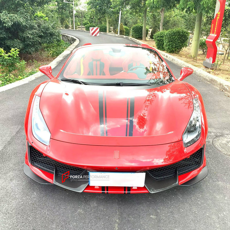 CONVERSION CARBON BODY KIT for FERRARI 488 GTB SPIDER 2015 - 2020 UPGRADE to 488 PISTA 2018 - 2020