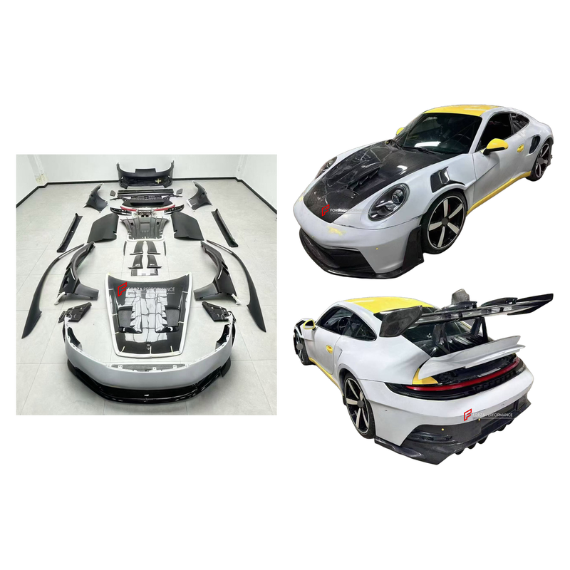CONVERSION CARBON BODY KIT for PORSCHE 911 991 2011 - 2020 UPGRADE to 911 992 GT3 RS 2022+
