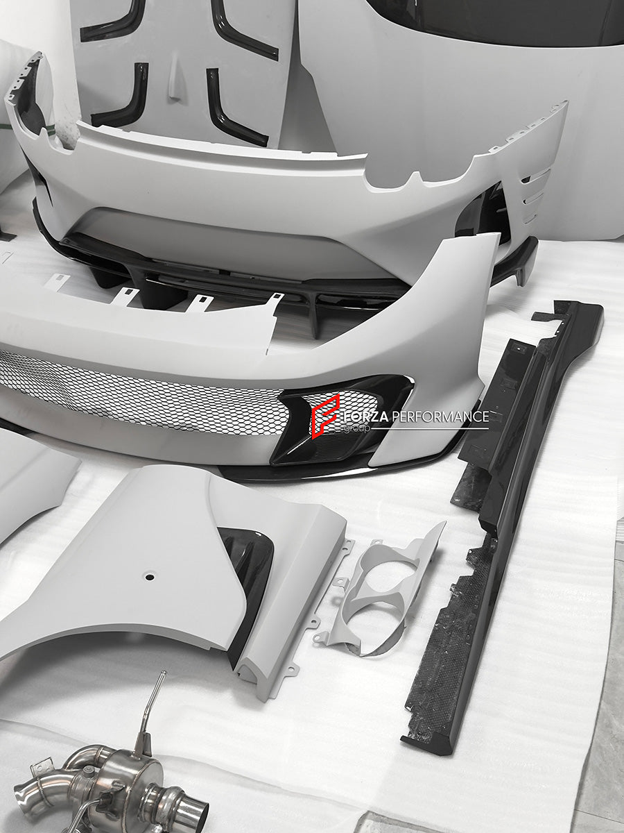 CONVERSION DRY CARBON BODY KIT for FERRARI 812 SUPERFAST upgrade to 812 COMPETIZIONE
Set includes:
Front Bumper
Hood / Bonnet
Front Fenders
Side Skirts
Rear Bumper
Rear Spoiler
Rear Trunk Cover
Rear Diffuser
Material: Dry Carbon Fiber