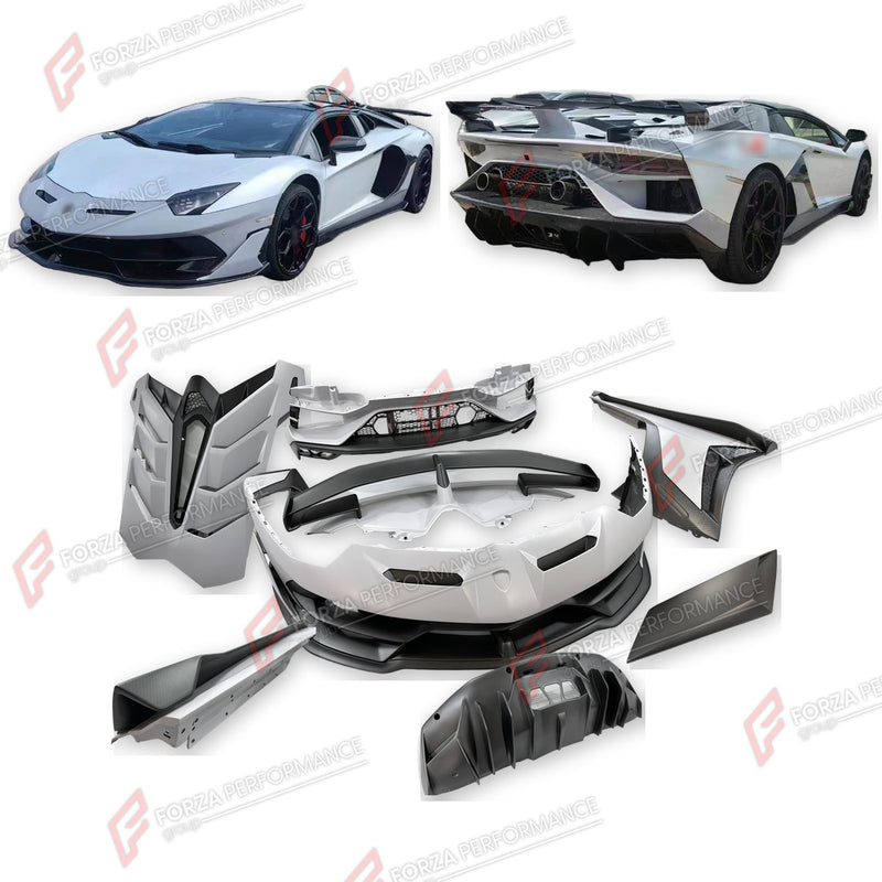 CONVERSION DRY CARBON BODY KIT for LAMBORGHINI AVENTADOR LP700 LP720 LP750 2011 - 2017 UPGRADE to AVENTADOR SVJ 2018 - 2022