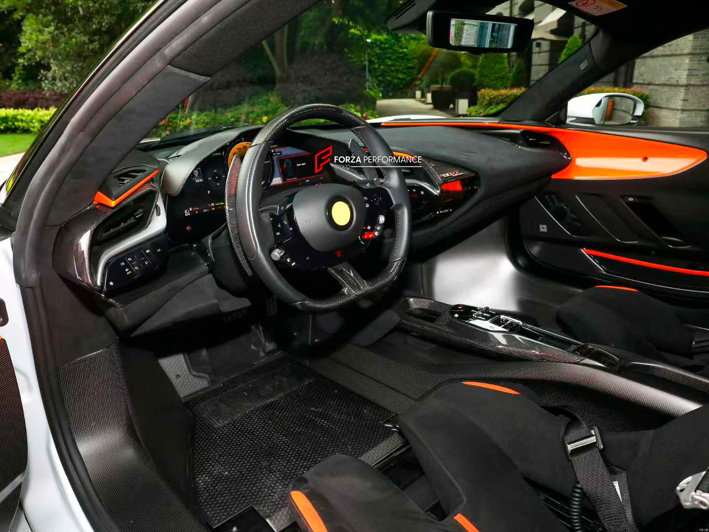 CONVERSION DRY CARBON INTERIOR PARTS for FERRARI SF90 upgrade to SF90