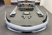 CONVERSION FERRARI F430 TO SCUDERIA BODY KIT
Set includes:
Front Bumper Assembly (2 options)
Side Skirts
Rear Bumper Assembly
Rear diffuser
NOTE: Professional installation is required.
CONTACT US FOR PRICING