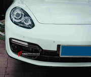 CONVERSION FRONT BUMPER WITH LED LIGHTS for PORSHE PANAMERA 970.2 2013 - 2016 UPGRAGE TO 971.1 2016 - 2020
Set includes:
Front Bumper
Led Lights
Material: Plastic
NOTE: Professional installation is required. Factory LED DRL must be reused