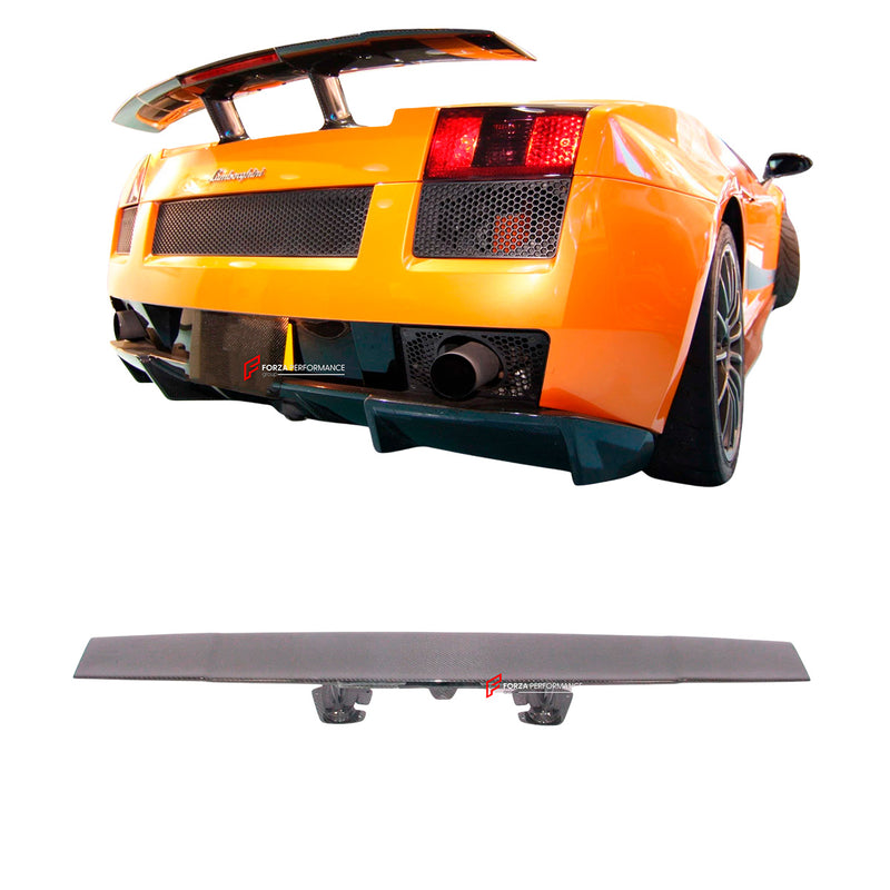 CONVERSION CARBON REAR SPOILER for LAMBORGHINI GALLARDO 2003 - 2008 COUPE SPYDER upgrade to LP570 SUPERLEGGERA