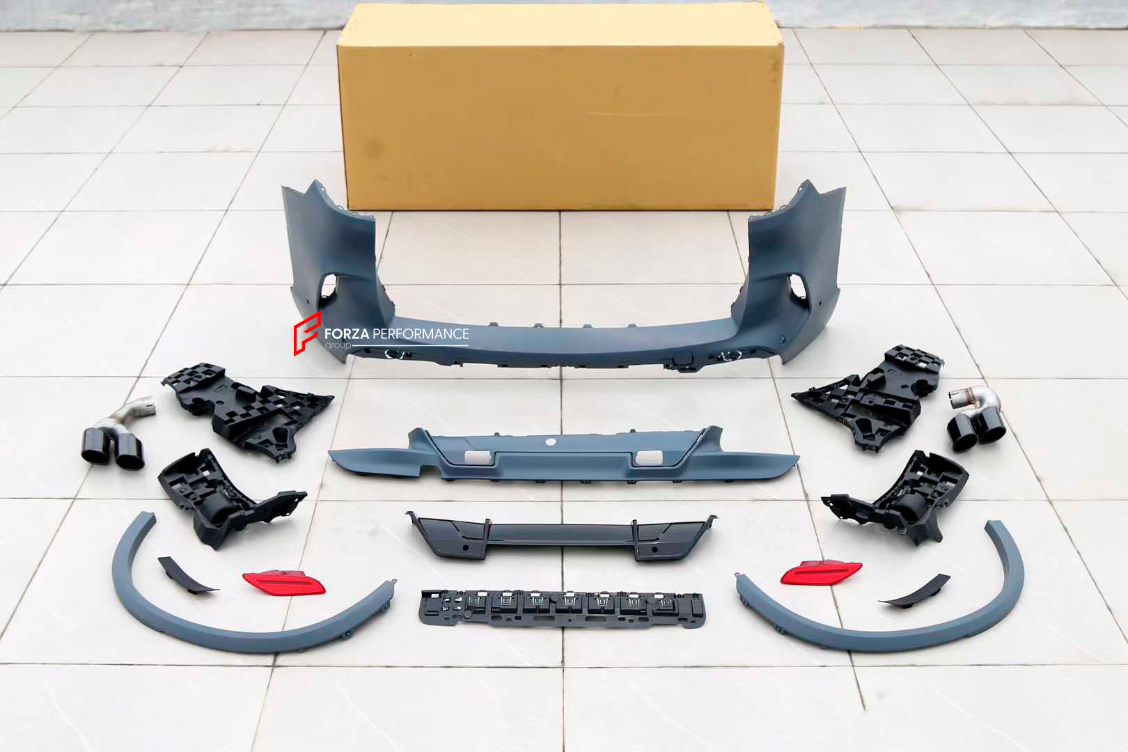 CONVERSION UPGRADE BODY KIT for BMW X5 G05 LCI 2023+ UPGRADE to X5M F95 LCI FACELIFT
Set includes:
Front Bumper Assembly
Front Grille
Side Skirts
Fender Flares
Rear Bumper Assembly
Rear Diffuser
Exhaust Tips
Material: Plastic
Note: Professional installation is required.