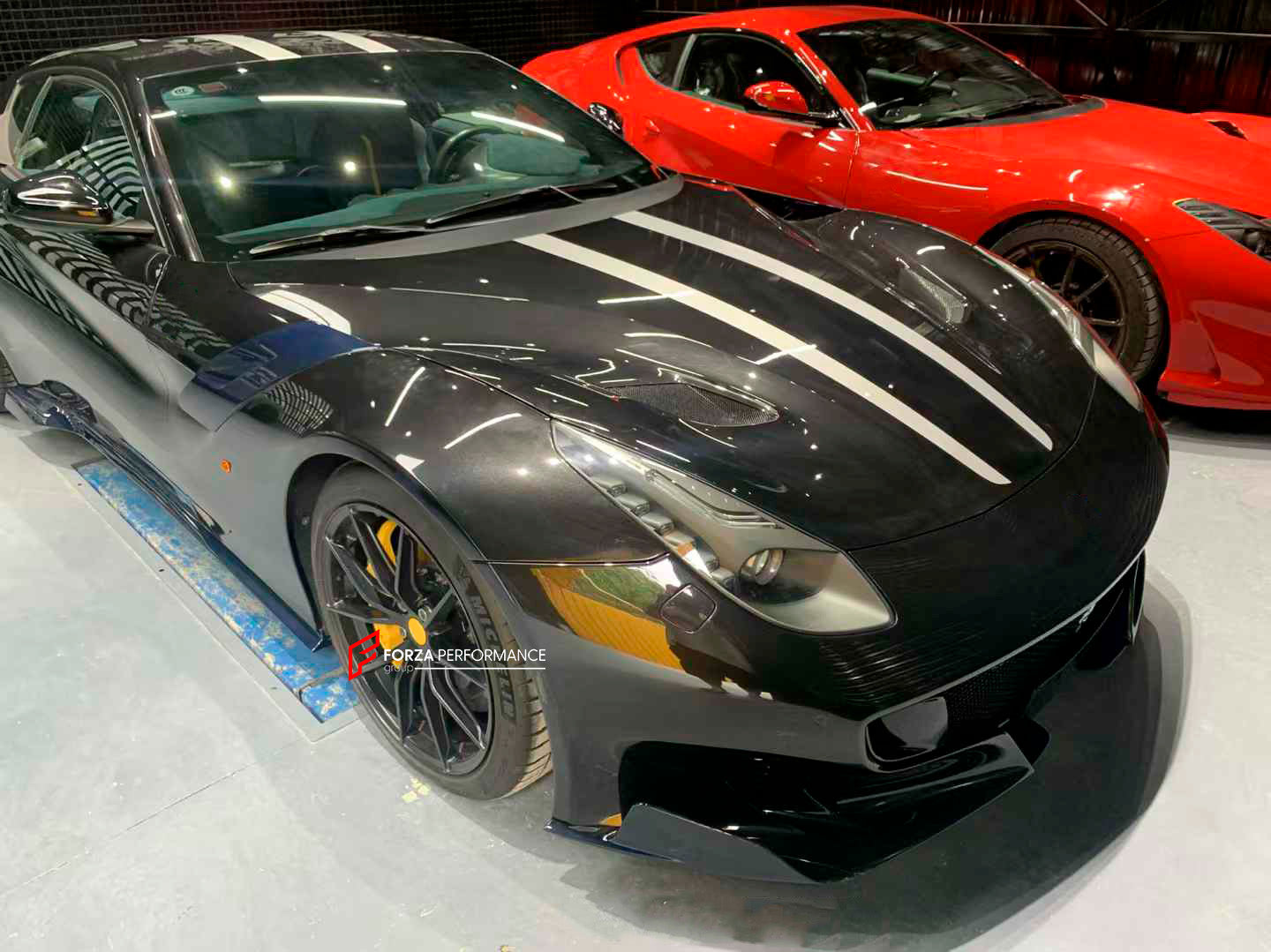 CONVERSION UPGRADE BODY KIT for FERRARI F12 BERLINETTA 2012 - 2017 upgrade to TDF
Set includes:
Front Lip
Front Bumper
Front Fenders
Side Skirts
Rear Spoiler
Rear Bumper
Rear Diffuser
Exhaust Tips
Material: Dry Carbon
Note: Professional installation is required.