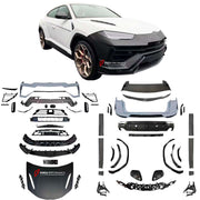 CONVERSION UPGRADE FACELIFT OLD TO NEW PLASTIC AND DRY CARBON BODY KIT for LAMBORGHINI URUS 2018-2022 UPGRADE TO PERFORMANTE 2023 STYLE
Set includes:
Front bumper assembly
Front Lip
Hood/Bonnet
Mirror Covers
Side Skirts
Side fender flares
Rear bumper assembly
Rear canards
Rear Diffuser
Rear trunk spoiler
Rear roof spoiler
Material: Plastic PP + Dry Carbon
Note: Professional installation is required
CONTACT US FOR PRICING
Payment ►
Visa
Mastercard
PayPal with a credit card (add 4.4% at checkout)
Payo