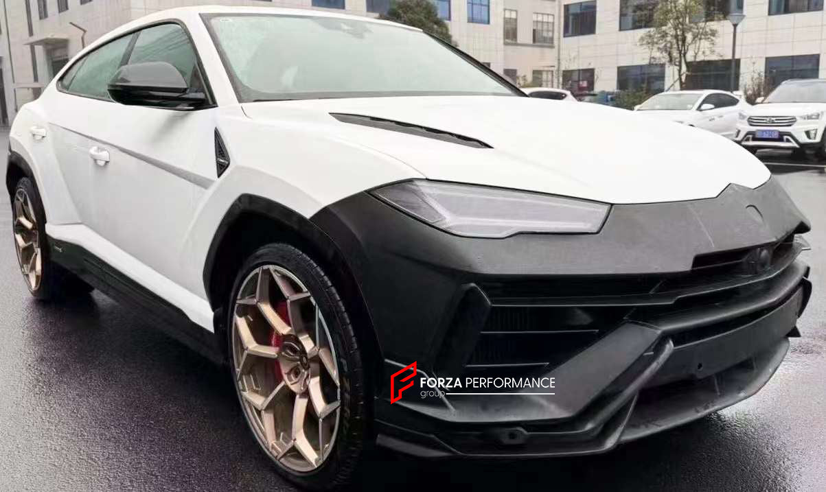 CONVERSION UPGRADE FACELIFT OLD TO NEW PLASTIC AND DRY CARBON BODY KIT for LAMBORGHINI URUS 2018-2022 UPGRADE TO PERFORMANTE 2023 STYLE
Set includes:
Front bumper assembly
Front Lip
Hood/Bonnet
Mirror Covers
Side Skirts
Side fender flares
Rear bumper assembly
Rear canards
Rear Diffuser
Rear trunk spoiler
Rear roof spoiler
Material: Plastic PP + Dry Carbon
Note: Professional installation is required
CONTACT US FOR PRICING
Payment ►
Visa
Mastercard
PayPal with a credit card (add 4.4% at checkout)
Payo