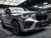 CONVERSION UPGRADE FACELIFT X5M BODY KIT FOR BMW X5 G05 2020+  Made in Taiwan  Set includes:  Front Bumper Assembly Fender Flares Side Skirts Rear Bumper Assembly Rear Diffuser Exhaust Tips