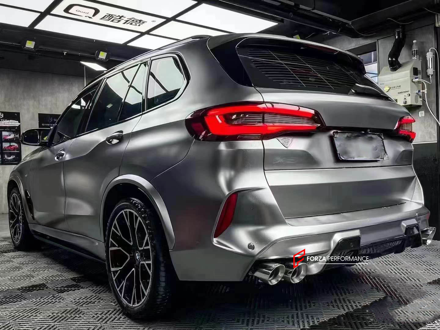 CONVERSION UPGRADE FACELIFT X5M BODY KIT FOR BMW X5 G05 2020+  Made in Taiwan  Set includes:  Front Bumper Assembly Fender Flares Side Skirts Rear Bumper Assembly Rear Diffuser Exhaust Tips