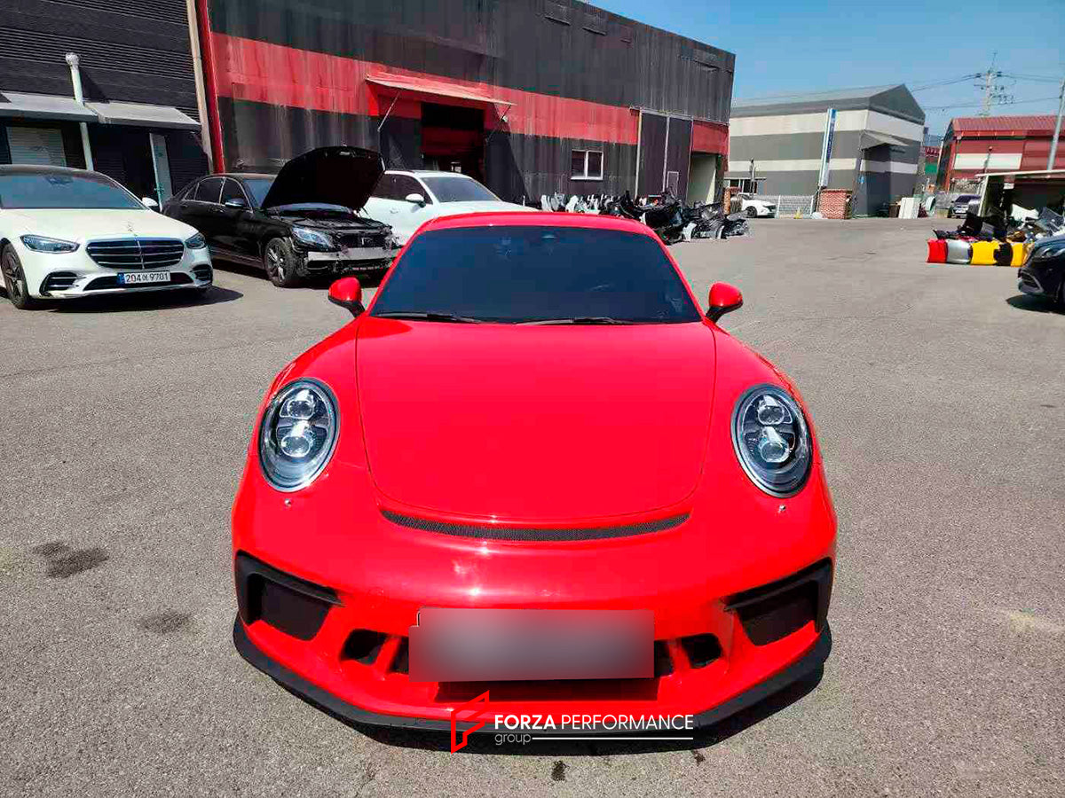 CONVERSION UPGRADE FACELIFT BODY KIT for PORSCHE 911 CARRERA 991.1 2012 - 2019 to 991.2 GT3 STYLE
Set includes:
Front Bumper Assembly
Rear Bumper Assembly
Material: Plastic
NOTE: Professional installation is required. Factory LED DRL must be reused
