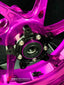 We manufacture premium quality forged motorcycle wheels rims for CFMOTO 800NK in any design, size, color.
Wheel sizes (motorcycle spec):
Front: 3.5 x 17
Rear: 4.5 x 17
Weight:
Front: 3.35 kg (7.38 lbs)
Rear: 4.65 kg (10.25 lbs)
Finishing: Gloss Pink
Forza Performance Group engineers and manufactures each forged motorcycle wheel individually per order. This ensures precise fitment, uncompromised strength, and unique styling. Whether for racing, touring, or daily use — our wheels are built for both p