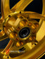 We manufacture premium quality forged motorcycle wheels rims for HONDA CBR1000RRR in any design, size, color.
Wheel sizes (motorcycle spec):
Front: 3.5 x 17
Rear: 6 x 17
Weight:
Front: 3.95 kg (8.71 lbs)
Rear: 4.75 kg (10.47 lbs)
Finishing: Gloss Gold
Forza Performance Group engineers and manufactures each forged motorcycle wheel individually per order. This ensures precise fitment, uncompromised strength, and unique styling. Whether for racing, touring, or daily use — our wheels are built for both