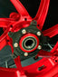 We manufacture premium quality forged motorcycle wheels rims for S1000RR M1000RR in any design, size, color.
Wheel sizes (motorcycle spec):
Front: 3.5 x 17
Rear: 6 x 17
Weight:
Front: 4.4 kg (9.59 lbs)
Rear: 4.85 kg (10.69lbs)
Finishing: Gloss Red
Forza Performance Group engineers and manufactures each forged motorcycle wheel individually per order. This ensures precise fitment, uncompromised strength, and unique styling. Whether for racing, touring, or daily use — our wheels are built for both perf