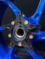 We manufacture premium quality forged motorcycle wheels rims for BMW M1000RR in any design, size, color.
Wheel sizes (motorcycle spec):
Front: 3.5 x 17
Rear: 6 x 17
Weight:
Front: 3.18 kg (7.01 lbs)
Rear: 4.18 kg (9.21 lbs)
Finishing: Gloss Sky Blue + Gloss Blue
Optional for an additional price: Dual-Color, Brushing, Chroming, Polishing, Carbon Barrel.
We offer motorcycle wheels in many sizes: 16, 17, 18, 19, 20, 21, 23, 26, 30, 32, and 34 inches. If you need a different size, please contact