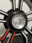 We manufactured premium quality forged motorcycle wheels rims for our client's DUCATI HYPERMOTARD with the following specifications:
Wheel sizes (motorcycle spec):
Rear: 5.5 x 17
Weight:
Rear: 6.09 kg (13.43 lbs)
Finishing: Gloss Black with Machined Face + Gloss Red
Optional for an additional price: Dual-Color, Brushing, Chroming, Polishing, Carbon Barrel.