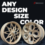 We manufacture premium quality forged motorcycle wheels rims in any design, size, color.
Wheel sizes (motorcycle spec): Any
Finishing: Any
Forza Performance Group engineers and manufactures each forged motorcycle wheel individually per order. This ensures precise fitment, uncompromised strength, and unique styling. Whether for racing, touring, or daily use — our wheels are built for both performance and design.
Advantages of Forza Performance Group forged wheels:
Our wheels are optimized for your motorc