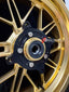We manufacture premium quality forged motorcycle wheels rims for HONDA FORZA 750 in any design, size, color.
Wheel sizes (motorcycle spec):
Front: 3.5 x 17
Rear: 4.5 x 15
Weight:
Front: 5.31 kg (11,70 lbs)
Rear: 4.96 kg (10,93 lbs)
Finishing: Gloss Gold