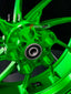 We manufacture premium quality forged motorcycle wheels rims for KAWASAKI ZX4R ZX4RSE in any design, size, color.
Wheel sizes (motorcycle spec):
Front: 3.5 x 17
Rear: 4.5 x 17
Weight:
Front: 5.05 kg (11.13 lbs)
Rear: 5.2 kg (11.46 lbs)
Finishing: Gloss Green
Forza Performance Group engineers and manufactures each forged motorcycle wheel individually per order. This ensures precise fitment, uncompromised strength, and unique styling. Whether for racing, touring, or daily use — our wheels are built f
