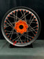 We manufacture premium quality forged motorcycle wheels rims for KTM 1290 in any design, size, color.
Wheel sizes (motorcycle spec):
Front: 3.5 x 17
Rear: 6 x 17
Weight:
Front: 3.9 kg (8.6 lbs)
Rear: 5.55 kg (12.24 lbs)
Finishing: Matt Black with KTM Orange
Forza Performance Group engineers and manufactures each forged motorcycle wheel individually per order. This ensures precise fitment, uncompromised strength, and unique styling. Whether for racing, touring, or daily use — our wheels are built fo
