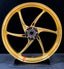 We manufacture premium quality forged motorcycle wheels rims for KAWASAKI ZX6R in any design, size, color.
Wheel sizes (motorcycle spec):
Front: 3.5 x 17
Rear: 5.5 x 17
Weight:
Front: 3.8 kg (8.38 lbs)
Rear: 4.85 kg (10.69 lbs)
Finishing: Gloss Gold
Forza Performance Group engineers and manufactures each forged motorcycle wheel individually per order. This ensures precise fitment, uncompromised strength, and unique styling. Whether for racing, touring, or daily use — our wheels are built for both p