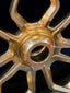 We manufacture premium quality forged motorcycle wheels rims for KTM 1290 in any design, size, color.
Wheel sizes (motorcycle spec):
Front: 3.5 x 17
Rear: 6 x 17
Weight:
Front: 3.8 kg (8.38 lbs)
Rear: 4.1 kg (9.04 lbs)
Finishing: Gloss Gold
Forza Performance Group engineers and manufactures each forged motorcycle wheel individually per order. This ensures precise fitment, uncompromised strength, and unique styling. Whether for racing, touring, or daily use — our wheels are built for both performance