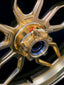 We manufacture premium quality forged motorcycle wheels rims for KTM 1290 in any design, size, color.
Wheel sizes (motorcycle spec):
Front: 3.5 x 17
Rear: 6 x 17
Weight:
Front: 3.8 kg (8.38 lbs)
Rear: 4.1 kg (9.04 lbs)
Finishing: Gloss Gold
Forza Performance Group engineers and manufactures each forged motorcycle wheel individually per order. This ensures precise fitment, uncompromised strength, and unique styling. Whether for racing, touring, or daily use — our wheels are built for both performance