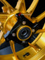 We manufacture premium quality forged motorcycle wheels rims for KAWASAKI ZX4R ZX4RSE in any design, size, color.
Wheel sizes (motorcycle spec):
Front: 3.5 x 17
Rear: 4.5 x 17
Weight:
Front: 5.05 kg (11.13 lbs)
Rear: 5.05 kg (11.13 lbs)
Finishing: Satin Gold
Forza Performance Group engineers and manufactures each forged motorcycle wheel individually per order. This ensures precise fitment, uncompromised strength, and unique styling. Whether for racing, touring, or daily use — our wheels are built f