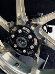 We manufacture premium quality forged motorcycle wheels rims for KOVE 450RR in any design, size, color.
Wheel sizes (motorcycle spec):
Front: 3.5 x 17
Rear: 4.5 x 17
Weight:
Front: 4 kg (8.82 lbs)
Rear: 4.6 kg (10.14 lbs)
Finishing: Gloss Bronze
Forza Performance Group engineers and manufactures each forged motorcycle wheel individually per order. This ensures precise fitment, uncompromised strength, and unique styling. Whether for racing, touring, or daily use — our wheels are built for both perfo