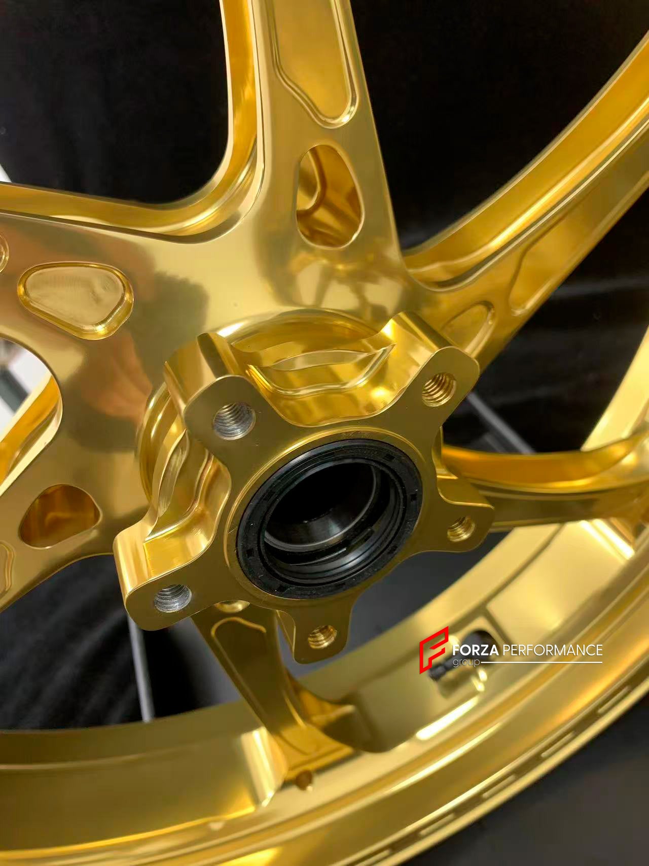 We manufacture premium quality forged motorcycle wheels rims for KTM 790 890 in any design, size, color.
Wheel sizes (motorcycle spec):
Front: 3.5 x 17
Rear: 5.5 x 17
Weight:
Front: 3.25 kg (7.16 lbs)
Rear: 4.65 kg (10.25 lbs)
Finishing: Gloss Gold
Forza Performance Group engineers and manufactures each forged motorcycle wheel individually per order. This ensures precise fitment, uncompromised strength, and unique styling. Whether for racing, touring, or daily use — our wheels are built for both pe