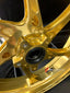 We manufacture premium quality forged motorcycle wheels rims for KTM 790 890 in any design, size, color.
Wheel sizes (motorcycle spec):
Front: 3.5 x 17
Rear: 5.5 x 17
Weight:
Front: 3.25 kg (7.16 lbs)
Rear: 4.65 kg (10.25 lbs)
Finishing: Gloss Gold
Forza Performance Group engineers and manufactures each forged motorcycle wheel individually per order. This ensures precise fitment, uncompromised strength, and unique styling. Whether for racing, touring, or daily use — our wheels are built for both pe