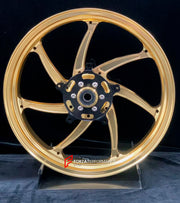 We manufacture premium quality forged motorcycle wheels rims for KAWASAKI NINJA Z900 SE Z900RS in any design, size, color.
Wheel sizes (motorcycle spec):
Front: 3.5 x 17
Rear: 5.5 x 17
Weight:
Front: 4.35 kg (9.48 lbs)
Rear: 4.8 kg (10.58 lbs)
Finishing: Satin Gold
Forza Performance Group engineers and manufactures each forged motorcycle wheel individually per order. This ensures precise fitment, uncompromised strength, and unique styling. Whether for racing, touring, or daily use — our wheels are