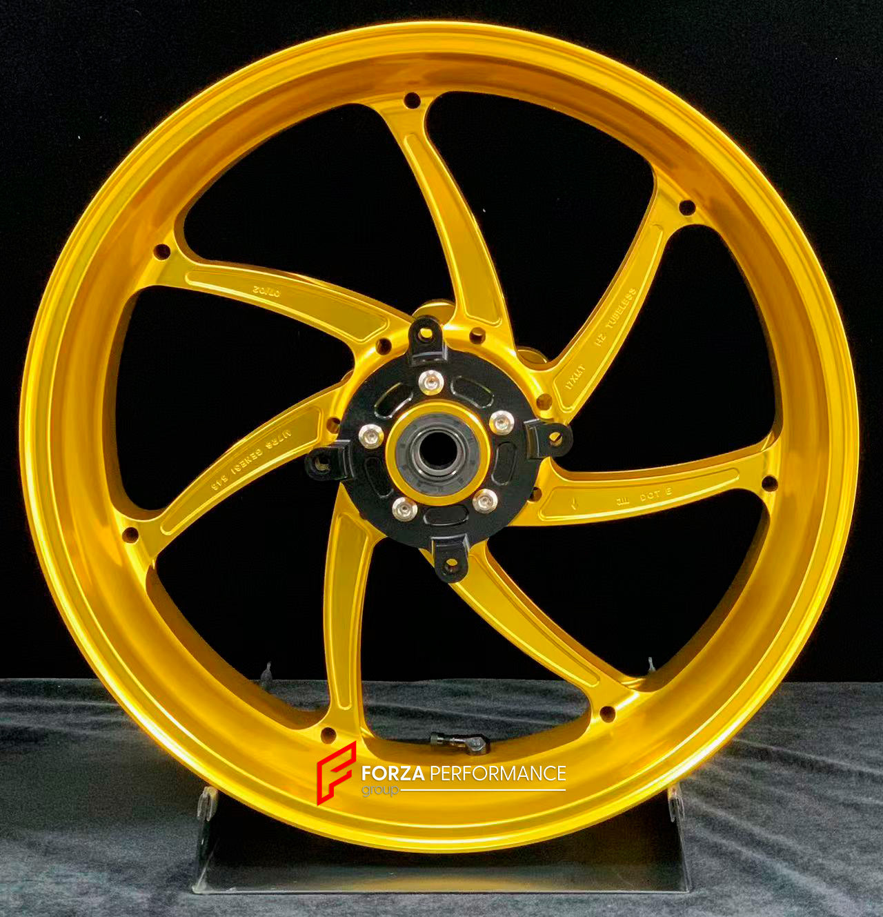 We manufacture premium quality forged motorcycle wheels rims for KAWASAKI NINJA Z900 SE Z900RS in any design, size, color.
Wheel sizes (motorcycle spec):
Front: 3.5 x 17
Rear: 5.5 x 17
Weight:
Front: 4.3 kg (9.48 lbs)
Rear: 4.8 kg (10.58 lbs)
Finishing: Gloss Gold
Forza Performance Group engineers and manufactures each forged motorcycle wheel individually per order. This ensures precise fitment, uncompromised strength, and unique styling. Whether for racing, touring, or daily use — our wheels are b