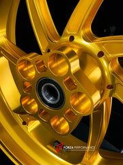 We manufacture premium quality forged motorcycle wheels rims for KAWASAKI NINJA Z900 SE Z900RS in any design, size, color.
Wheel sizes (motorcycle spec):
Front: 3.5 x 17
Rear: 5.5 x 17
Weight:
Front: 4.3 kg (9.48 lbs)
Rear: 4.8 kg (10.58 lbs)
Finishing: Gloss Gold
Forza Performance Group engineers and manufactures each forged motorcycle wheel individually per order. This ensures precise fitment, uncompromised strength, and unique styling. Whether for racing, touring, or daily use — our wheels are b