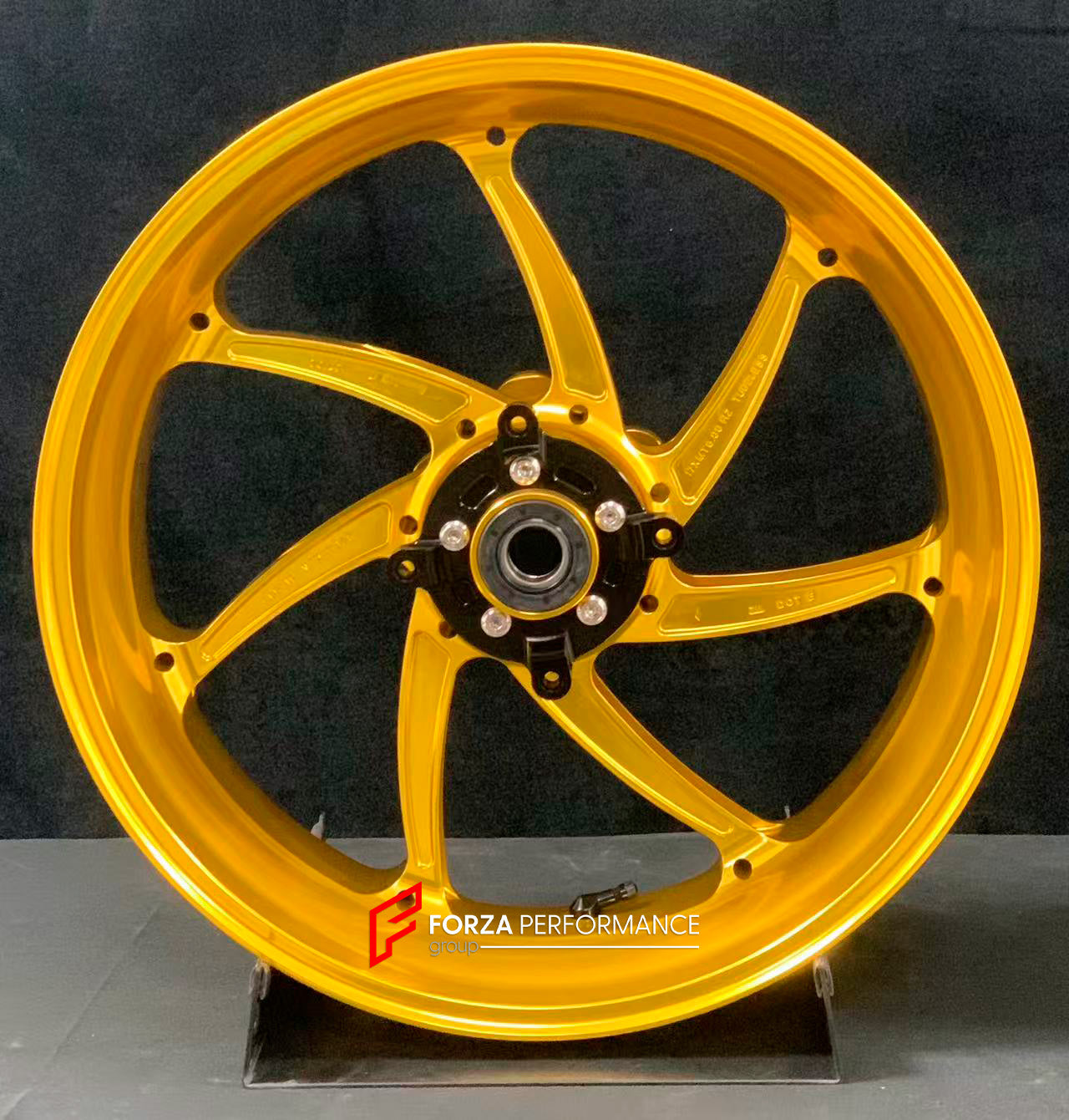 We manufacture premium quality forged motorcycle wheels rims for KAWASAKI ZX10R ZX10RR in any design, size, color.
Wheel sizes (motorcycle spec):
Front: 3.5 x 17
Rear: 6 x 17
Weight:
Front: 4.2 kg (19.26 lbs)
Rear: 5 kg (11.02 lbs)
Finishing: Satin Gold
Forza Performance Group engineers and manufactures each forged motorcycle wheel individually per order. This ensures precise fitment, uncompromised strength, and unique styling. Whether for racing, touring, or daily use — our wheels are built for bo