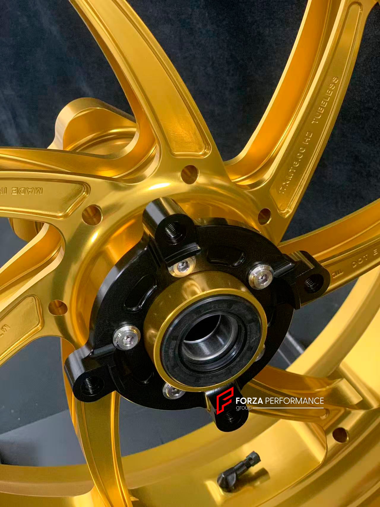 We manufacture premium quality forged motorcycle wheels rims for KAWASAKI ZX10R ZX10RR in any design, size, color.
Wheel sizes (motorcycle spec):
Front: 3.5 x 17
Rear: 6 x 17
Weight:
Front: 4.2 kg (19.26 lbs)
Rear: 5 kg (11.02 lbs)
Finishing: Satin Gold
Forza Performance Group engineers and manufactures each forged motorcycle wheel individually per order. This ensures precise fitment, uncompromised strength, and unique styling. Whether for racing, touring, or daily use — our wheels are built for bo