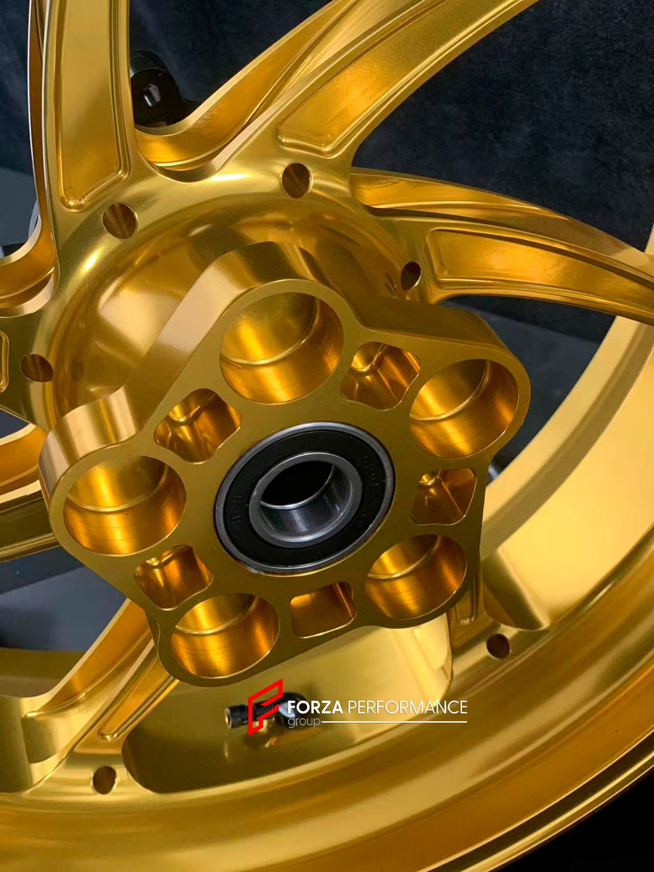 We manufacture premium quality forged motorcycle wheels rims for KAWASAKI ZX10R ZX10RR in any design, size, color.
Wheel sizes (motorcycle spec):
Front: 3.5 x 17
Rear: 6 x 17
Weight:
Front: 4.2 kg (19.26 lbs)
Rear: 5 kg (11.02 lbs)
Finishing: Satin Gold
Forza Performance Group engineers and manufactures each forged motorcycle wheel individually per order. This ensures precise fitment, uncompromised strength, and unique styling. Whether for racing, touring, or daily use — our wheels are built for bo