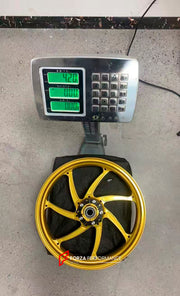 We manufacture premium quality forged motorcycle wheels rims for KAWASAKI ZX10R ZX10RR in any design, size, color.
Wheel sizes (motorcycle spec):
Front: 3.5 x 17
Rear: 6 x 17
Weight:
Front: 4.2 kg (19.26 lbs)
Rear: 5 kg (11.02 lbs)
Finishing: Satin Gold
Forza Performance Group engineers and manufactures each forged motorcycle wheel individually per order. This ensures precise fitment, uncompromised strength, and unique styling. Whether for racing, touring, or daily use — our wheels are built for bo