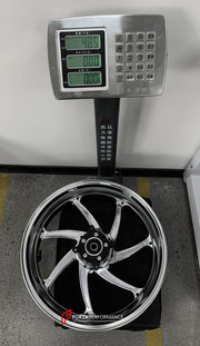 We manufacture premium quality forged motorcycle wheels rims for KAWASAKI ZX4R ZX4RSE in any design, size, color.
Wheel sizes (motorcycle spec):
Front: 3.5 x 17
Rear: 4.5 x 17
Weight:
Front: 4.7 kg (10.36 lbs)
Rear: 4.85 kg (10.69 lbs)
Finishing: Gloss Silver
Forza Performance Group engineers and manufactures each forged motorcycle wheel individually per order. This ensures precise fitment, uncompromised strength, and unique styling. Whether for racing, touring, or daily use — our wheels are built