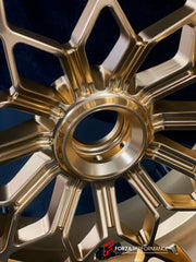 We manufacture premium quality forged motorcycle wheels rims for MV AGUSTA in any design, size, color.
Wheel sizes (motorcycle spec):
Front: 3.5 x 17
Rear: 5.5 x 17
Weight:
Front: 4.15 kg (9.15 lbs)
Rear: 4.85 kg (10.69 lbs)
Finishing: Satin Gold
Forza Performance Group engineers and manufactures each forged motorcycle wheel individually per order. This ensures precise fitment, uncompromised strength, and unique styling. Whether for racing, touring, or daily use — our wheels are built for both perf